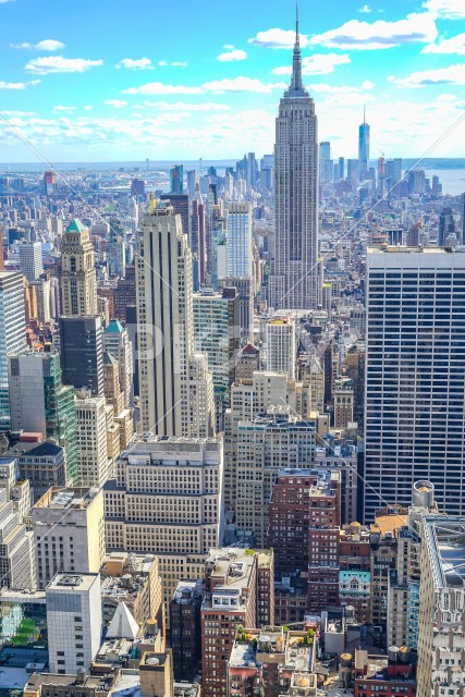 ロックフェラーセンター（トップ・オブ・ザ・ロック）からの景色