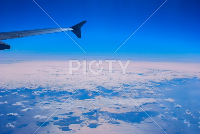 飛行機からの風景