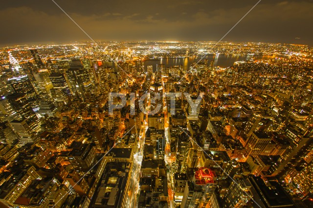 エンパイヤステートビルからの夜景