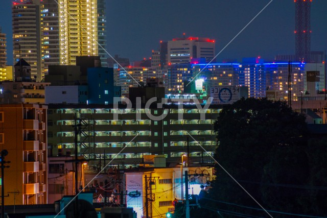 横浜みなとみらいの夜景