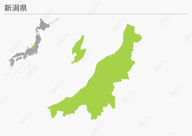 都道府県地図 新潟県