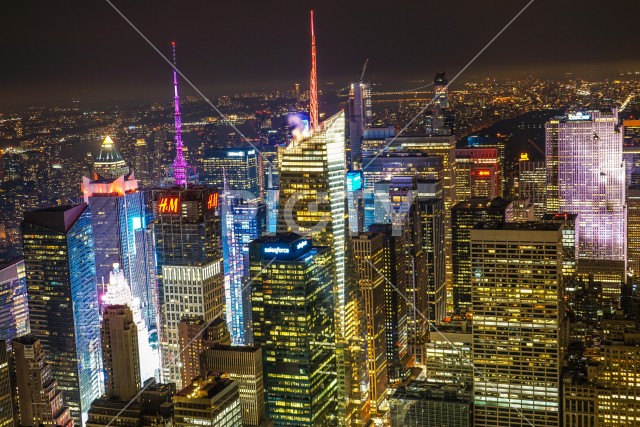エンパイヤステートビルからの夜景