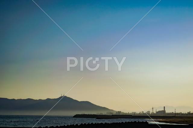 函館山と函館の夕景