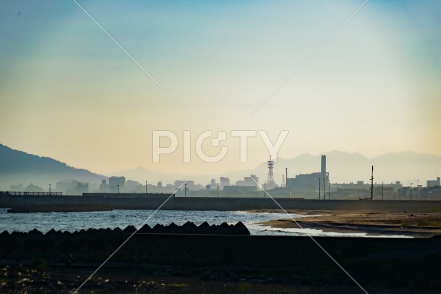 函館山と函館の夕景