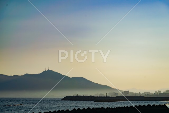 函館山と函館の夕景