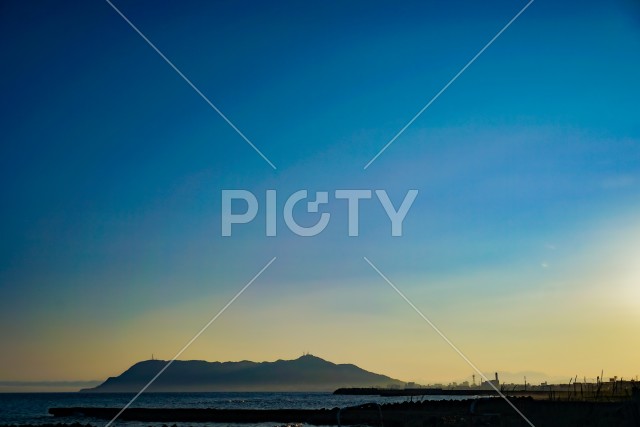 函館山と函館の夕景