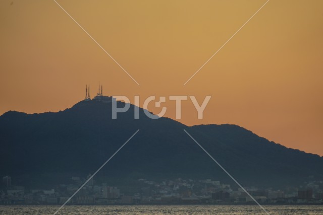 函館山と函館の夕景