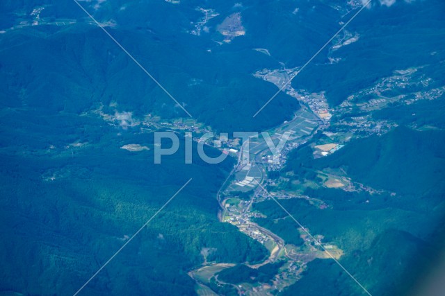 奈良県の空撮写真