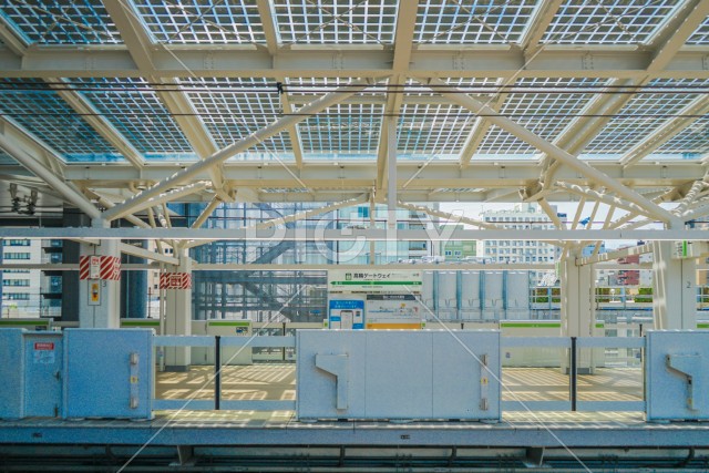 高輪ゲートウェイ駅のプラットフォームのイメージ
