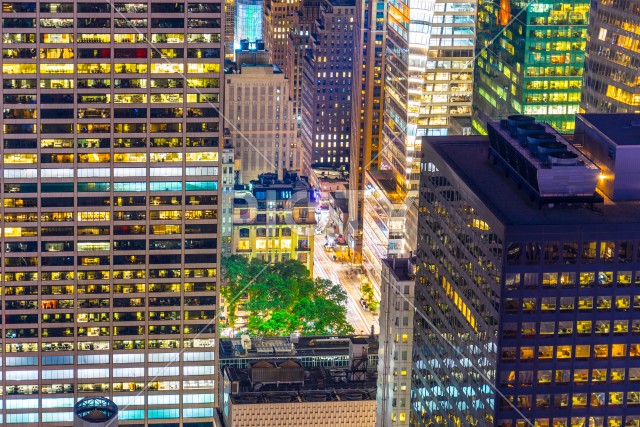 ニューヨーク・マンハッタンの夜景