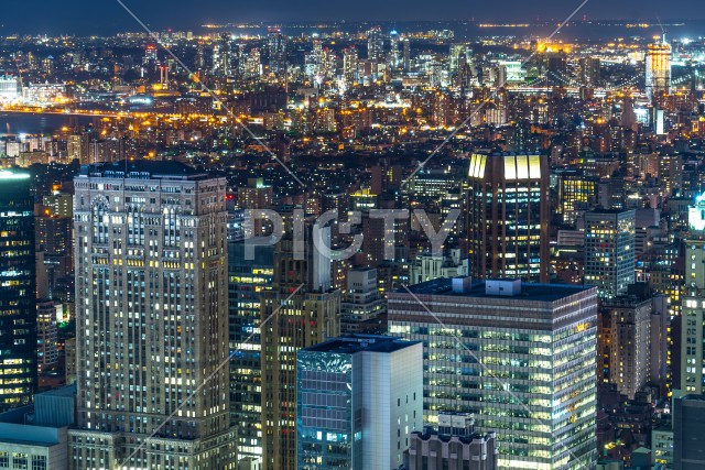 ニューヨーク・マンハッタンの夜景