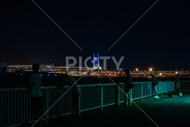 京浜工業地帯の夜景