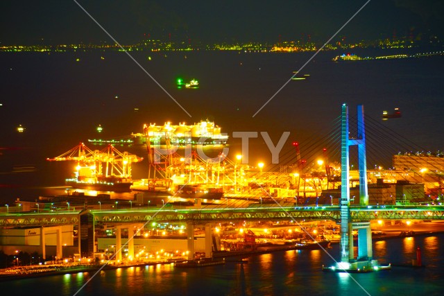 ランドマークタワーからの横浜夜景