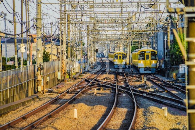 西所沢駅から見える西武線