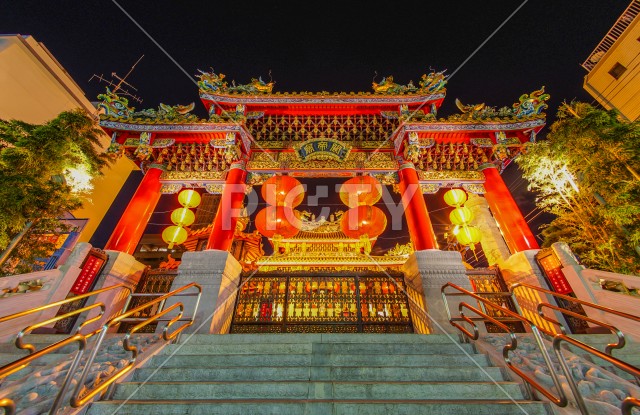 横浜中華街の夜景