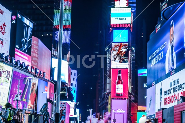 ニューヨーク・タイムズスクエア（TimesSquare）の夜景