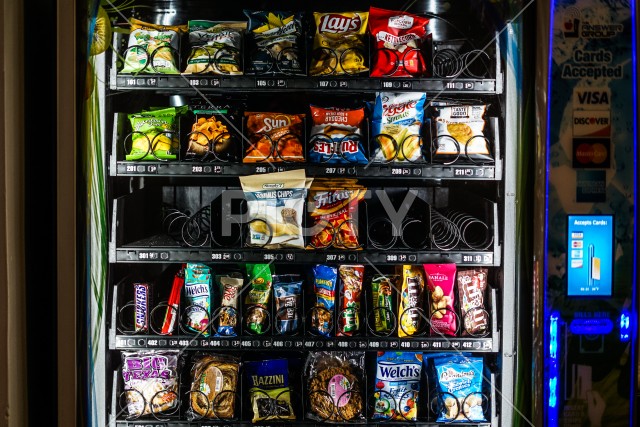 アメリカ・ニューヨークの自動販売機
