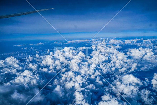 飛行機から見える風景