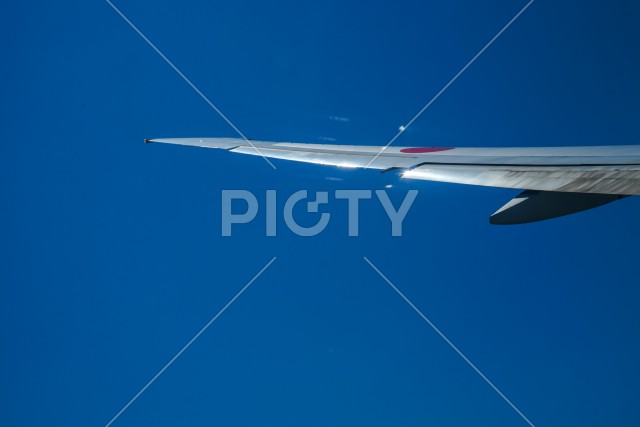 飛行機から見える風景