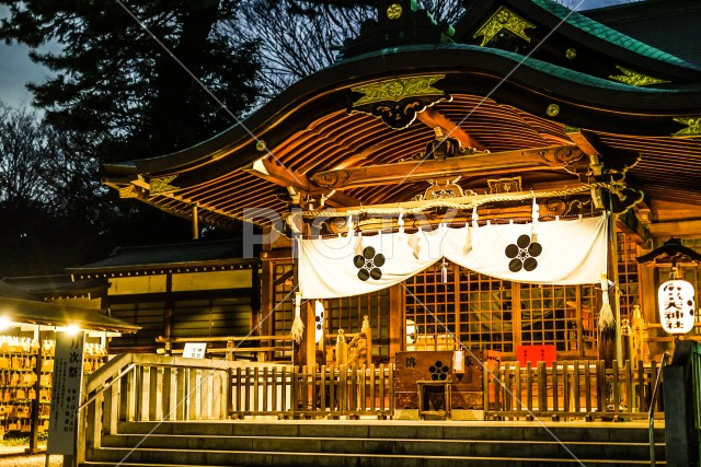 布多天神社の夜景