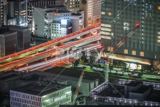 横浜ランドマークタワーから見える夜景