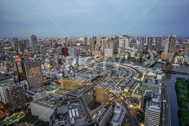 カレッタ汐留からの東京の夜景