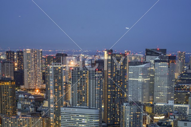 カレッタ汐留からの東京の夜景