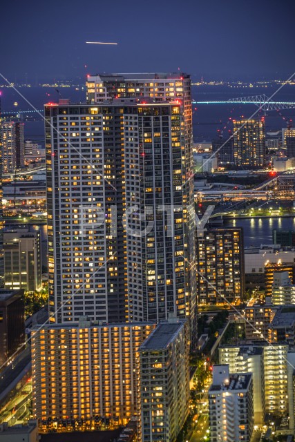 カレッタ汐留からの東京の夜景