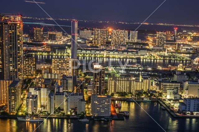 カレッタ汐留からの東京の夜景