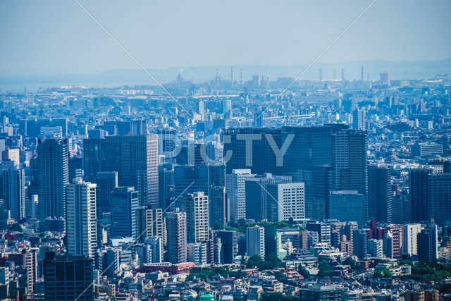 六本木ヒルズ展望台からの都市風景
