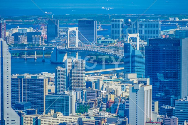 六本木ヒルズ展望台からの都市風景