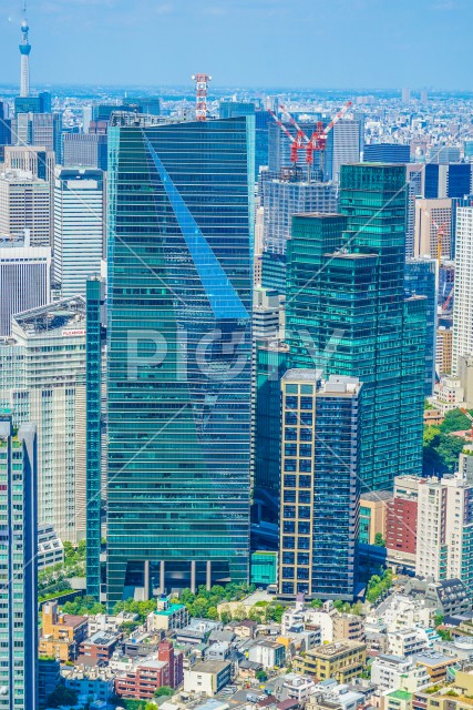 六本木ヒルズ展望台からの都市風景