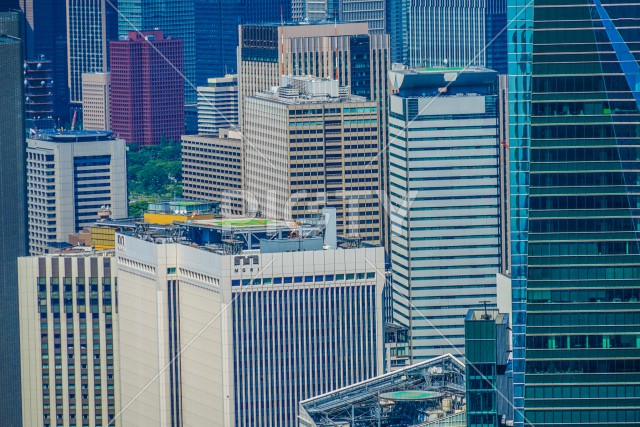 六本木ヒルズ展望台からの都市風景