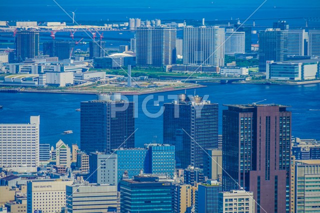 六本木ヒルズ展望台からの都市風景