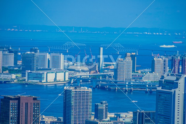 六本木ヒルズ展望台からの都市風景