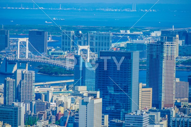 六本木ヒルズ展望台からの都市風景
