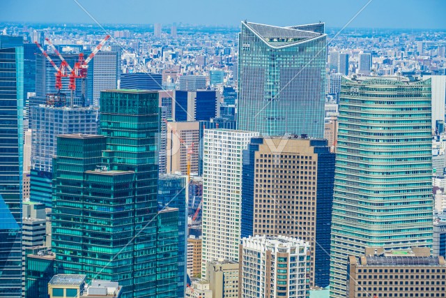 六本木ヒルズ展望台からの都市風景