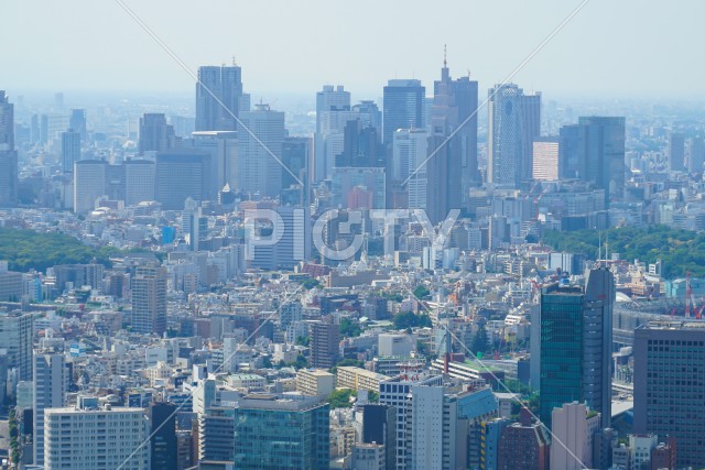 六本木ヒルズ展望台からの新宿風景