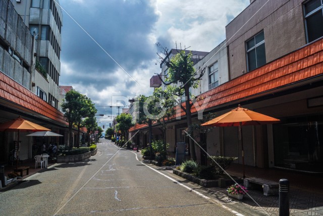 山形県酒田市の街並み