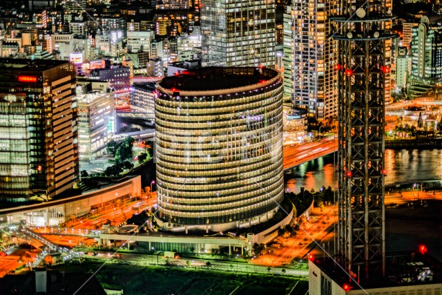 横浜ランドマークタワーからの夜景