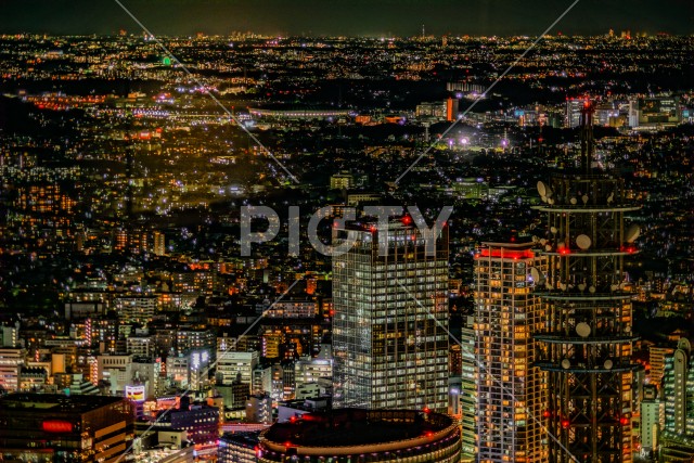 横浜ランドマークタワーからの夜景