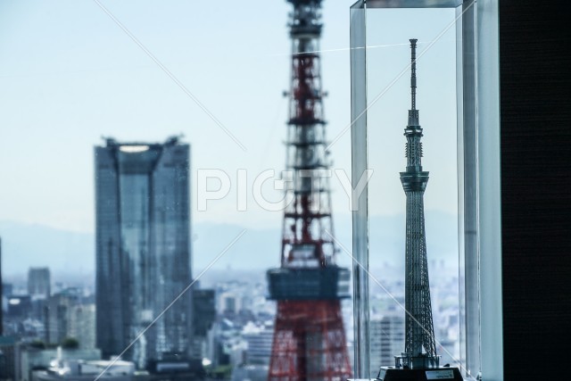 世界貿易センタービル（シーサイドトップ）から見える東京の街並み