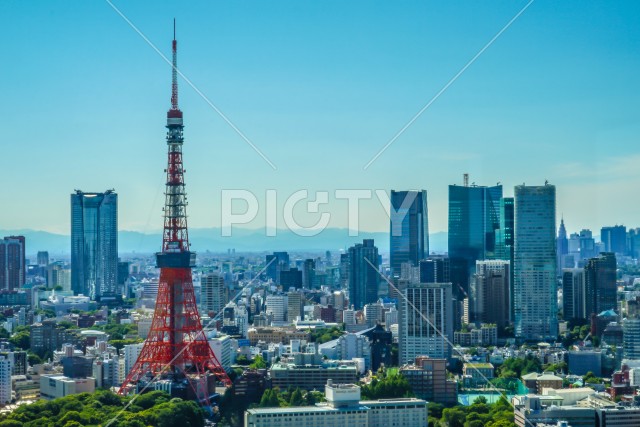 世界貿易センタービル（シーサイドトップ）から見える東京の街並み