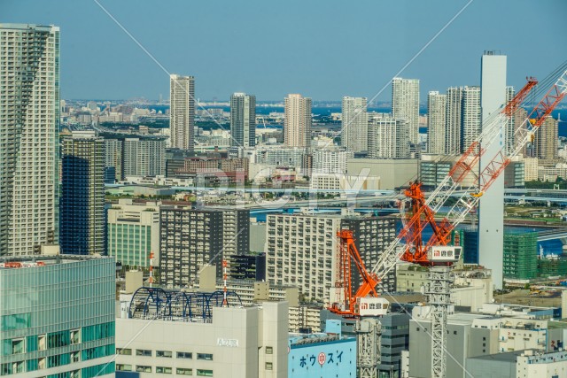 世界貿易センタービル（シーサイドトップ）から見える東京の街並み