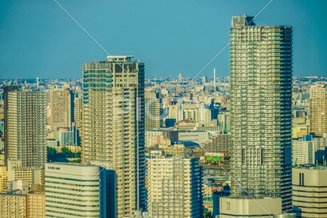 世界貿易センタービル（シーサイドトップ）から見える東京の街並み