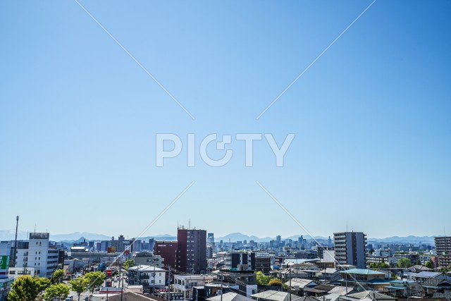 宮城県仙台市の街並み（荒井方面から）