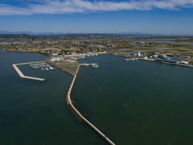 亘理町鳥海の海（空撮19）