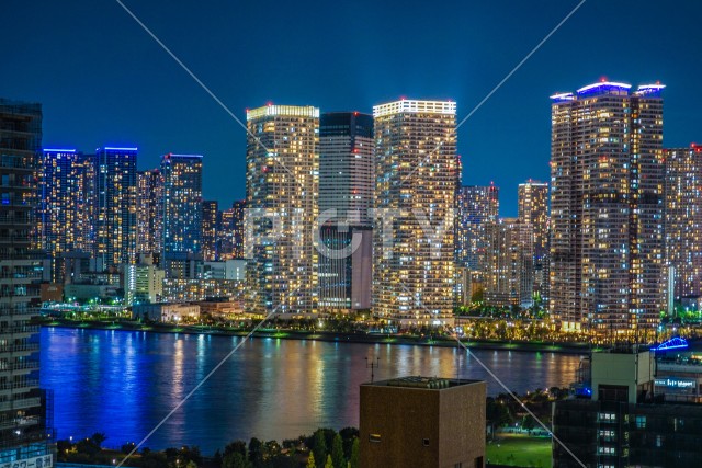 豊洲から見える東京の夜景