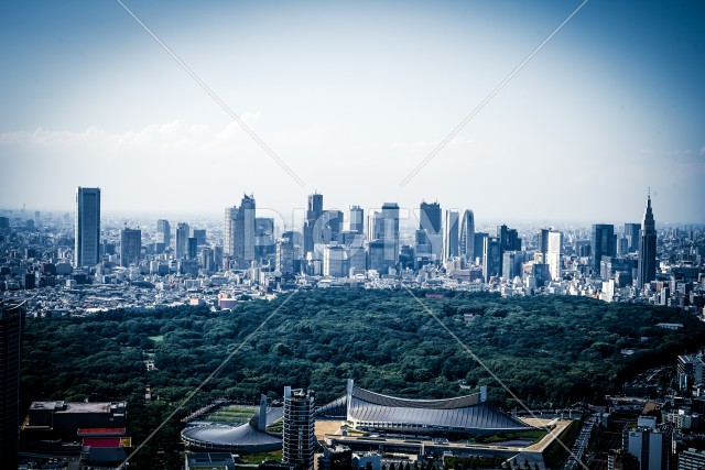 渋谷スカイから見える東京の街並み