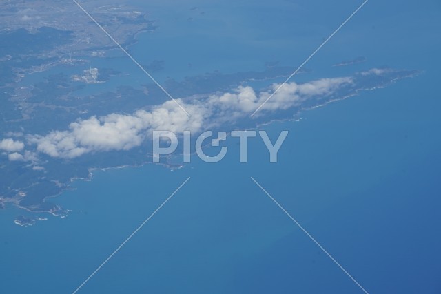 日本列島の空撮（徳島）